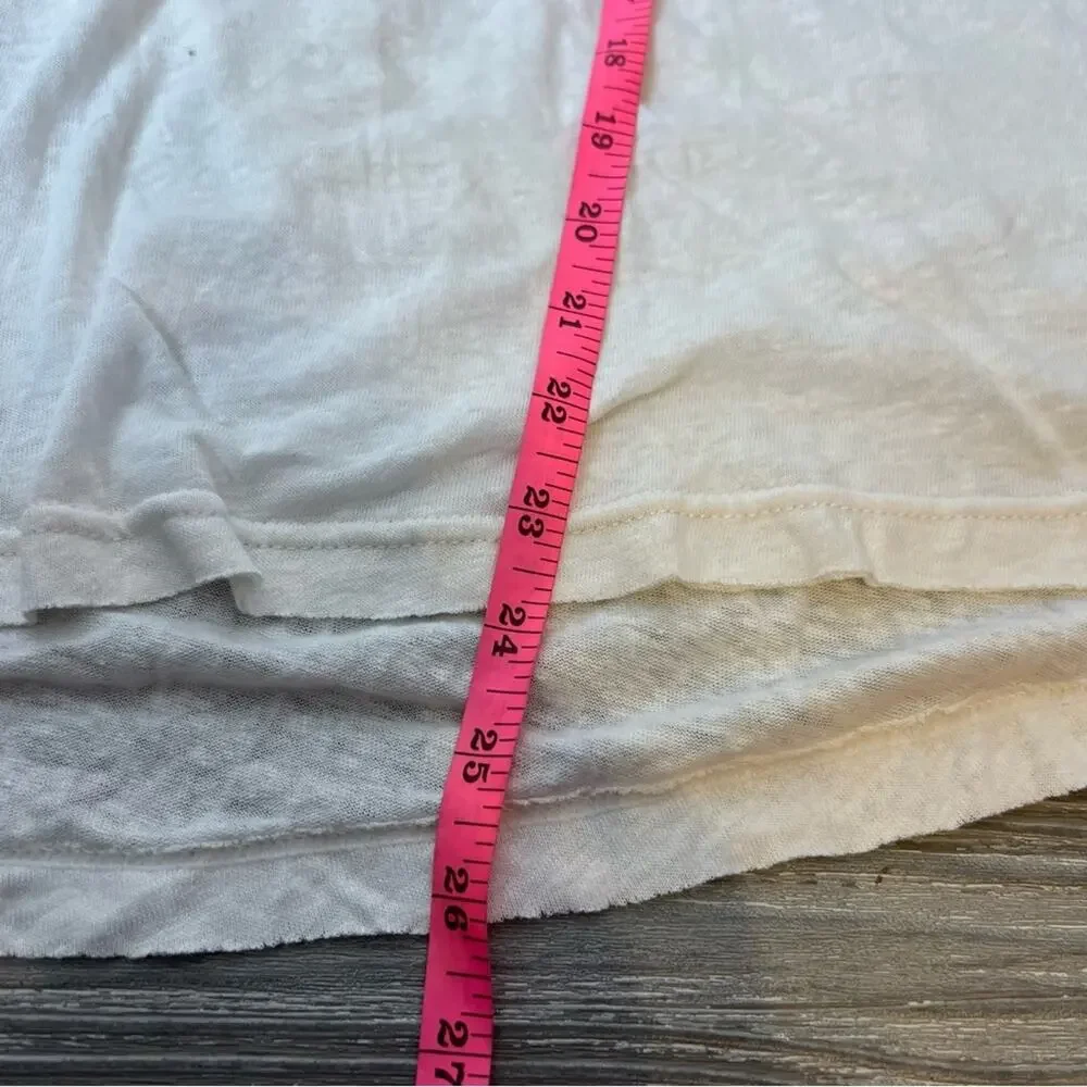 Free people Low Down Henley Top white sz M